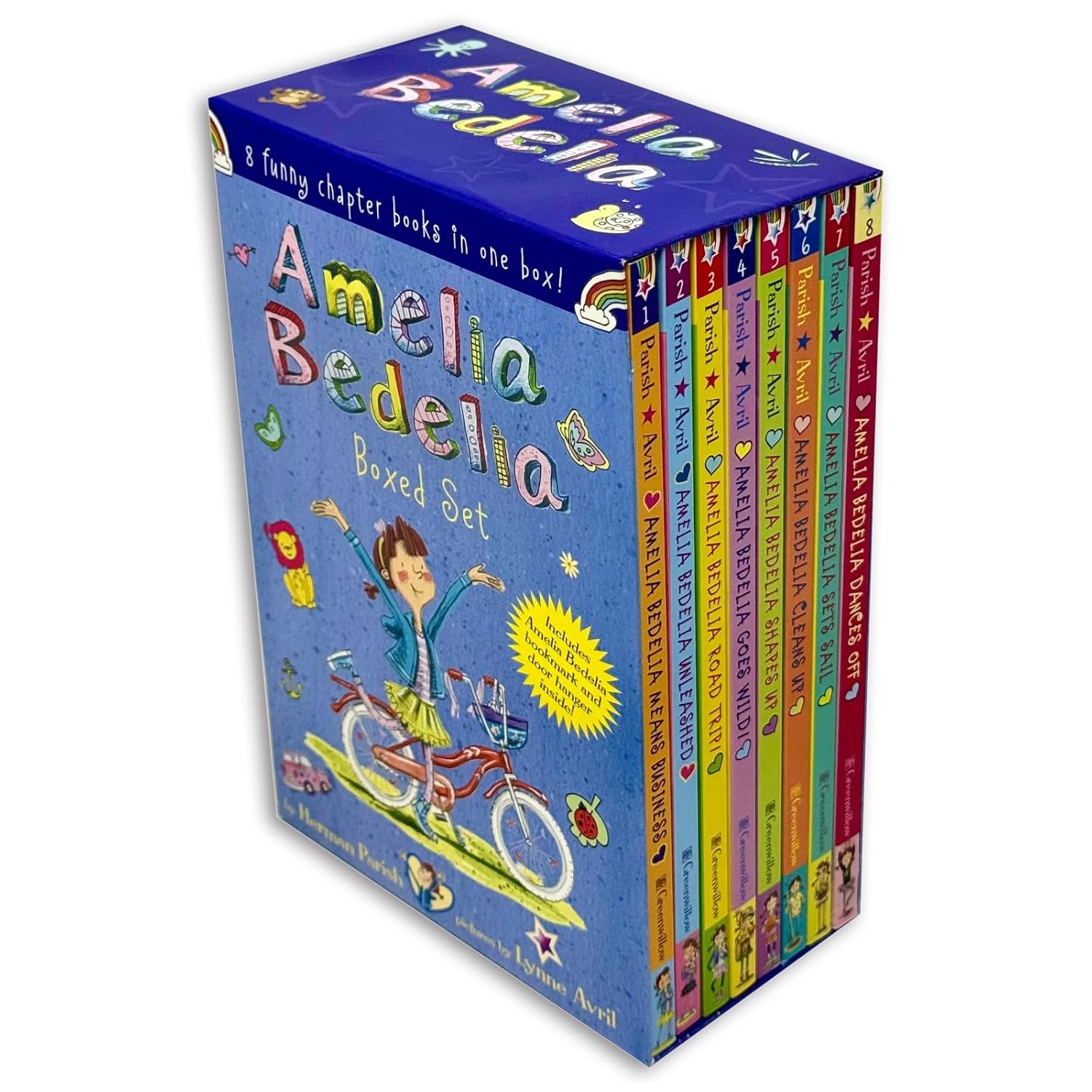 Amelia Bedelia paperback box set - Herman Parish chapter books cover artwork