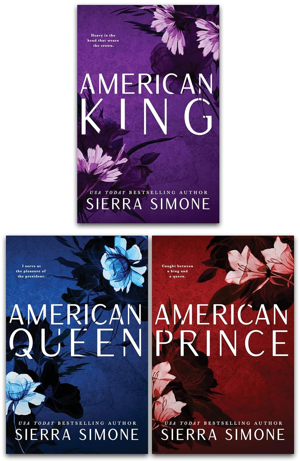 American King by Sierra Simone - New Camelot Series Paperback - Part of the 3 Book Collection Set
