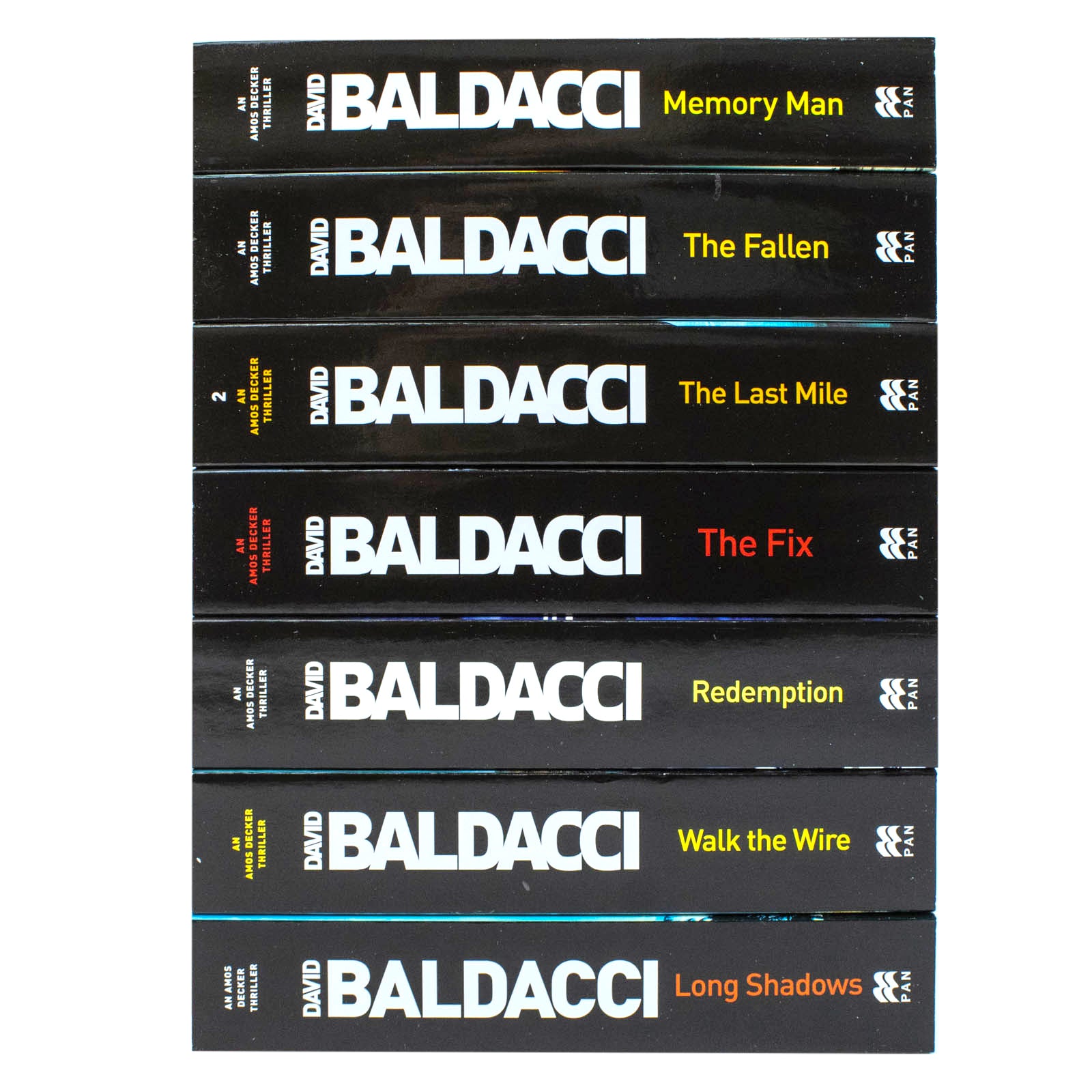 Amos Decker Series Books 1-7 Collection Set by David Baldacci - Complete 7-book paperback crime thriller collection