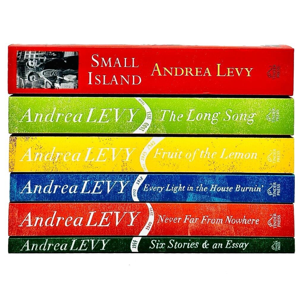 Andrea Levy 6 Books Collection Set paperback - back cover view, Tinder Press adult historical fiction