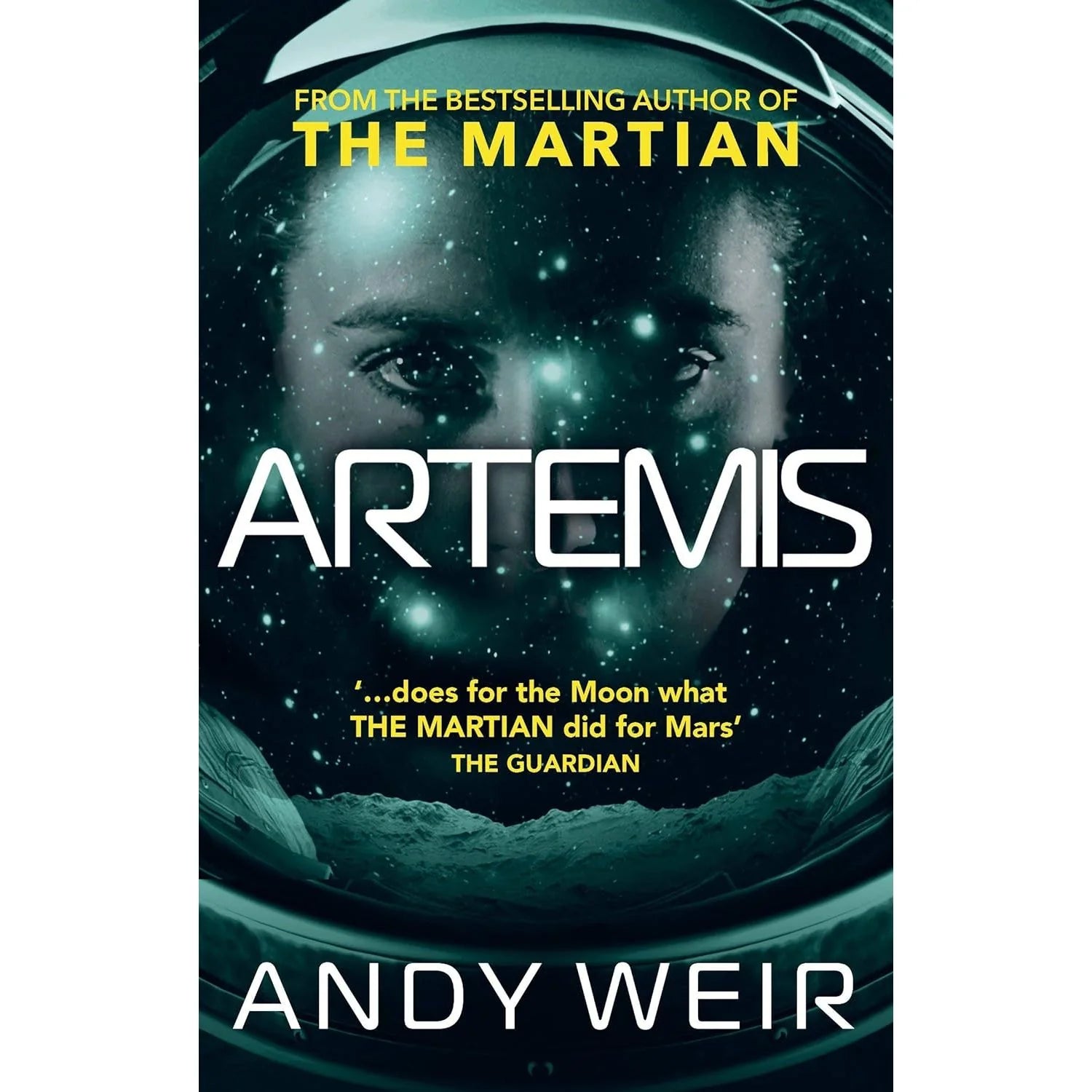 Andy Weir 3 Books Collection Set - Project Hail Mary, Artemis, The Martian paperback covers displayed