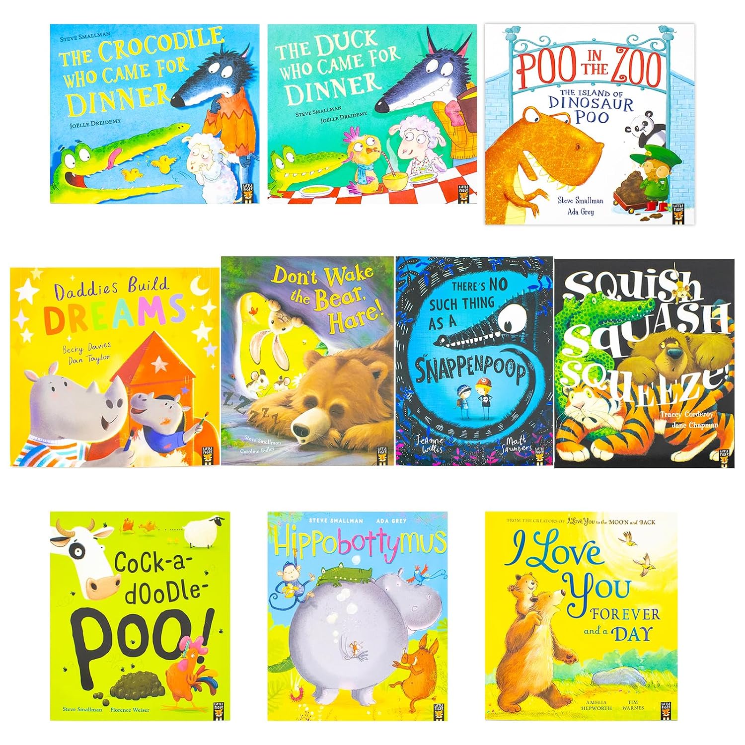 Animal Stories 10 Books Collection Set - all ten paperback picture book titles laid out