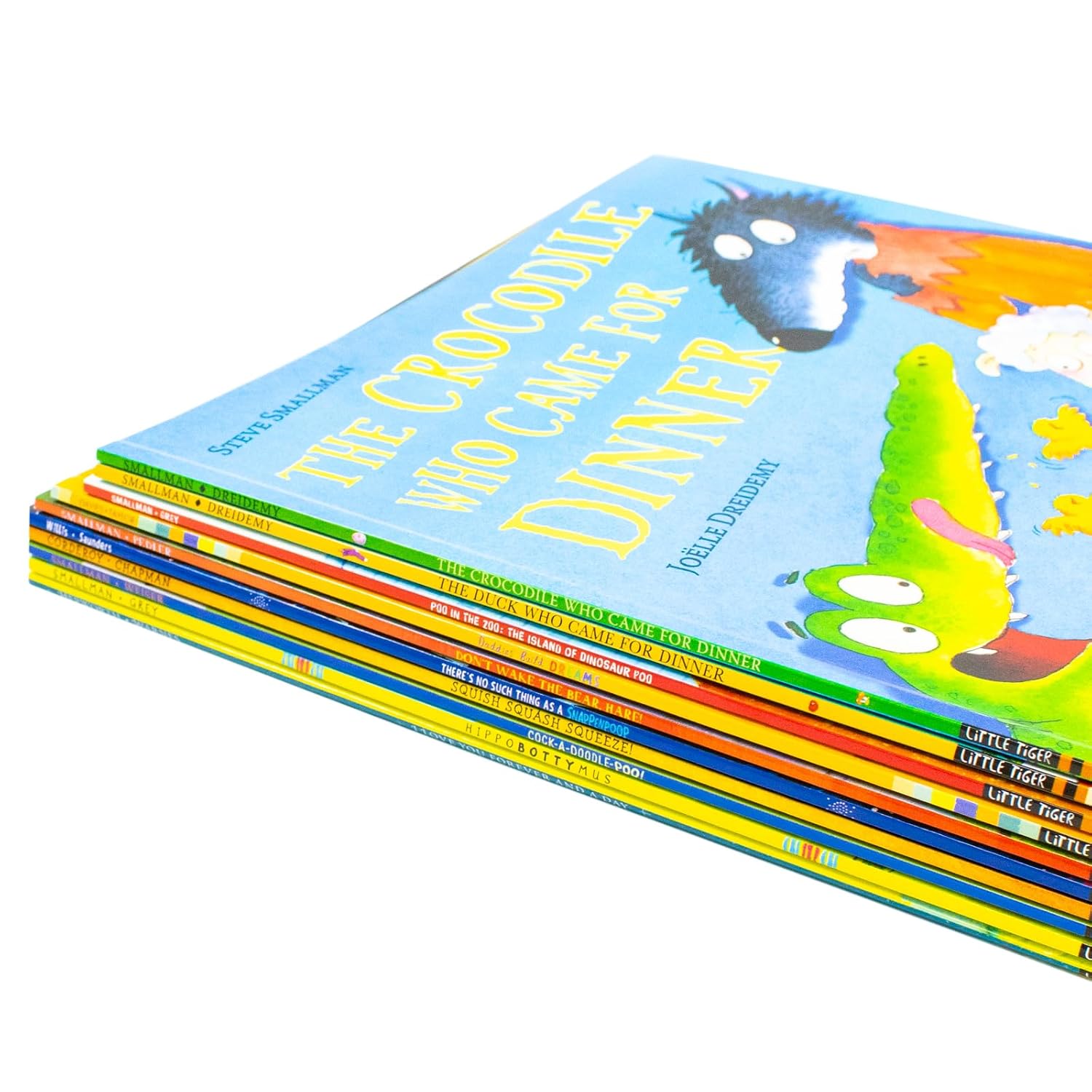 The Crocodile Who Came for Dinner and The Duck Who Came for Dinner paperback picture books