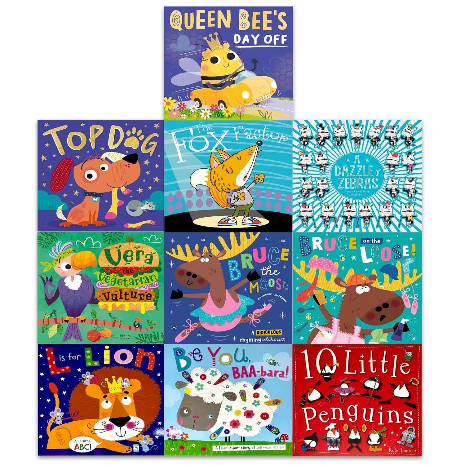 Animal Tales 10 Books Collection Set paperback books, Bruce the Moose and Bruce on the Loose, ages 3-8