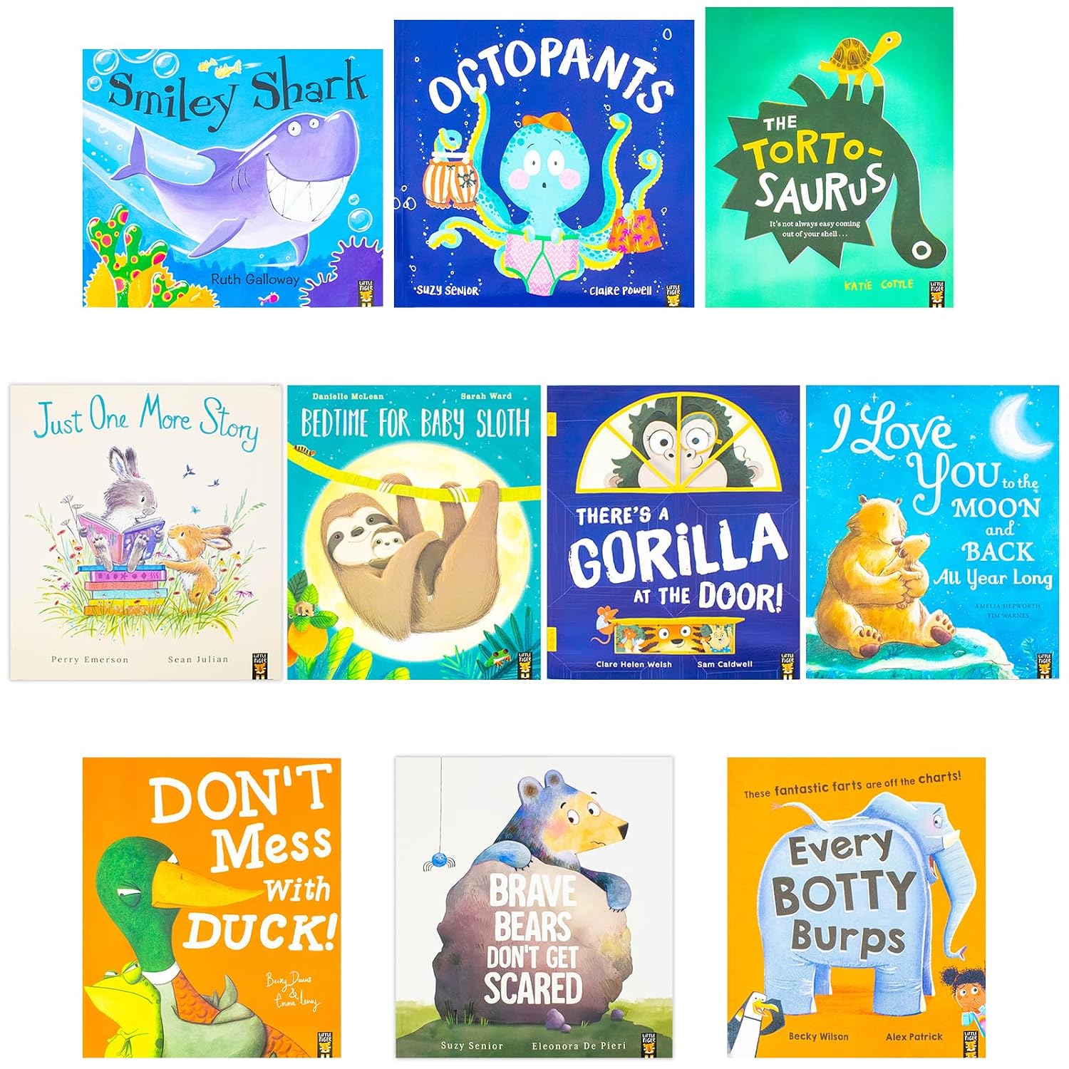 Animal Tales Collection Set cover artwork - Smiley Shark and animal friends picture books