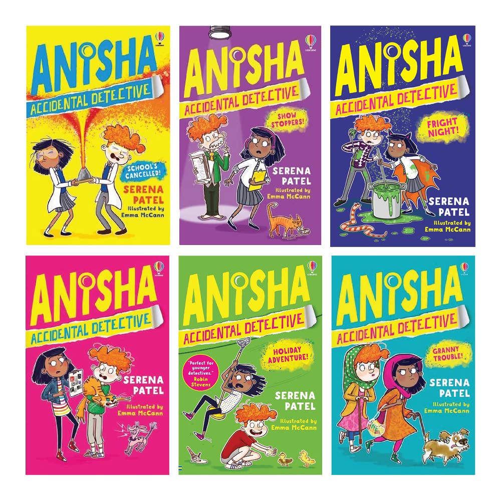 Anisha, Accidental Detective 6 Book Collection Set by Serena Patel - all six paperback titles shown together