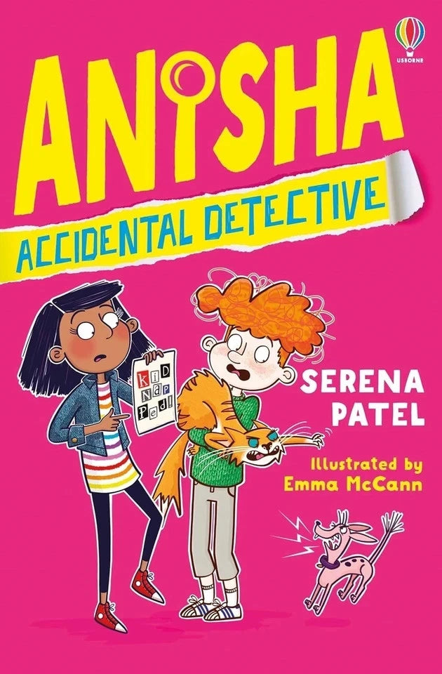 Anisha Accidental Detective 8 book collection set spread showing paperback spines for ages 7-11