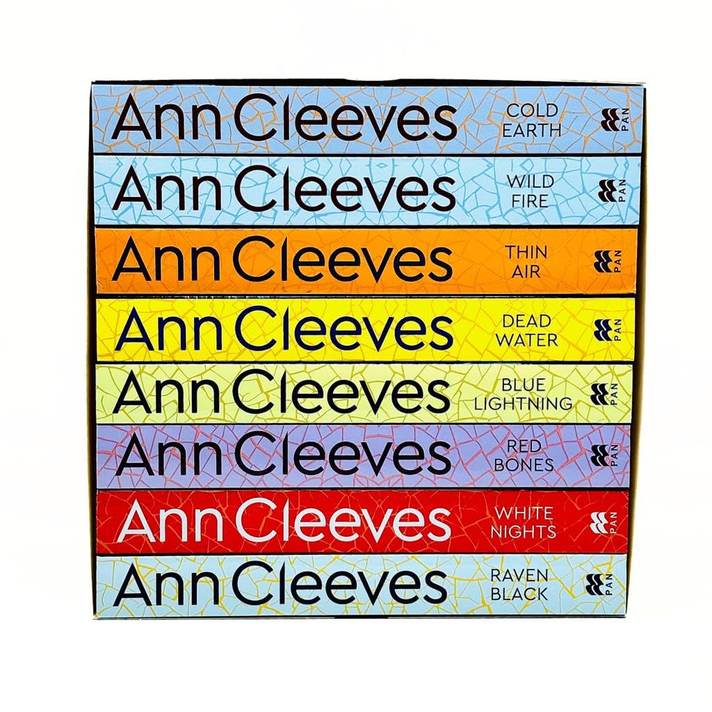 Ann Cleeves Shetland Series 8 Books Collection Set - Cold Earth and Wild Fire paperback book covers