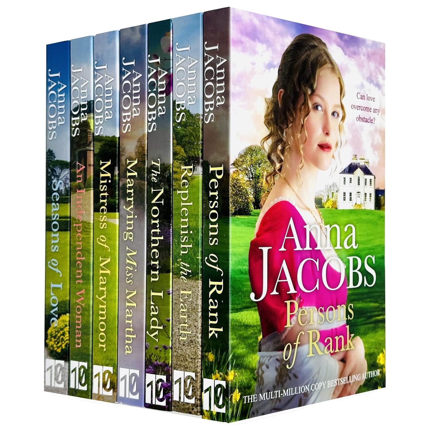 Anna Jacobs Collection 7 Books Set paperback front cover including The Northern Lady and Persons of Rank