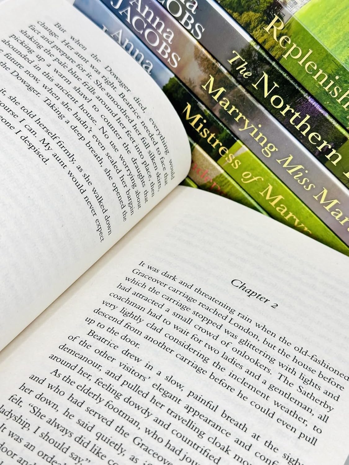 Anna Jacobs 7 Books Set paperback showing Replenish the Earth book cover