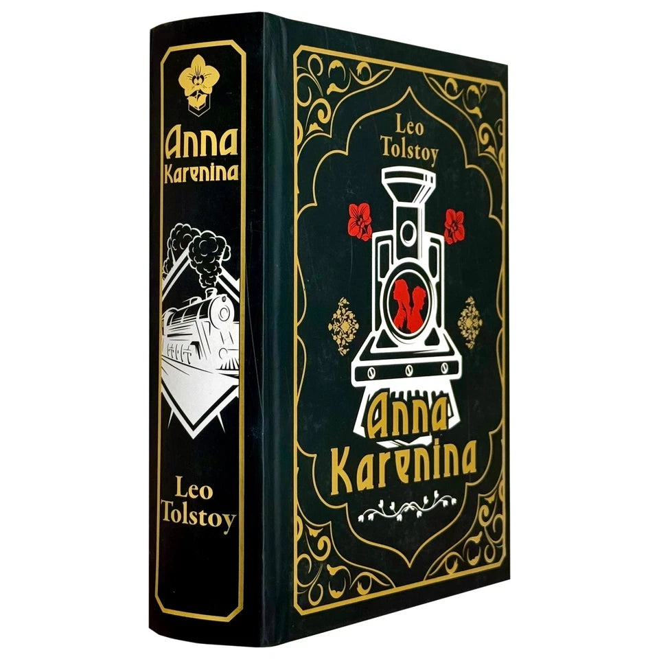 Anna Karenina Deluxe Limited Edition Leo Tolstoy hardback book detail view, collectible classic fiction