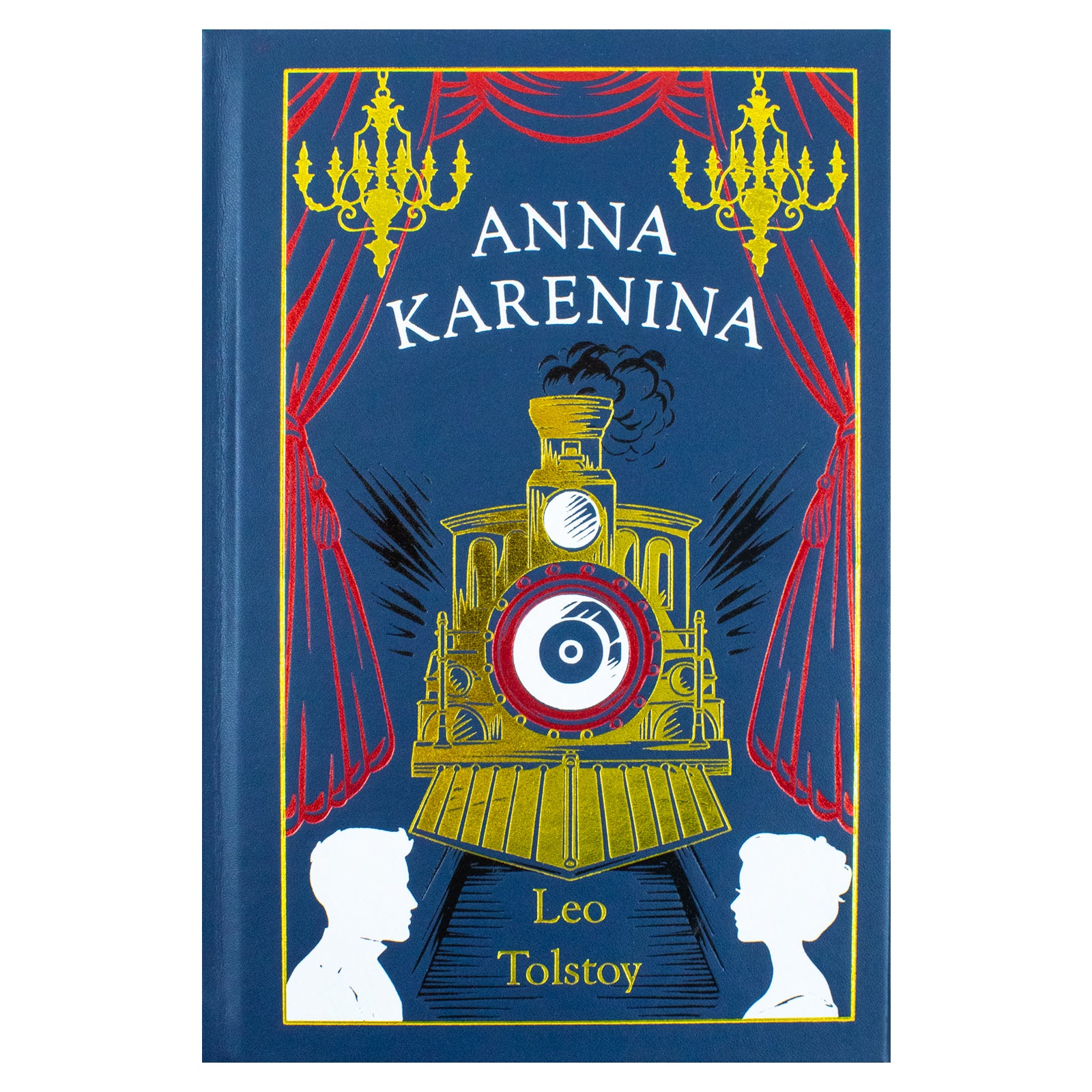 Anna Karenina by Leo Tolstoy leatherbound edition - front cover of classic Russian literary fiction hardback