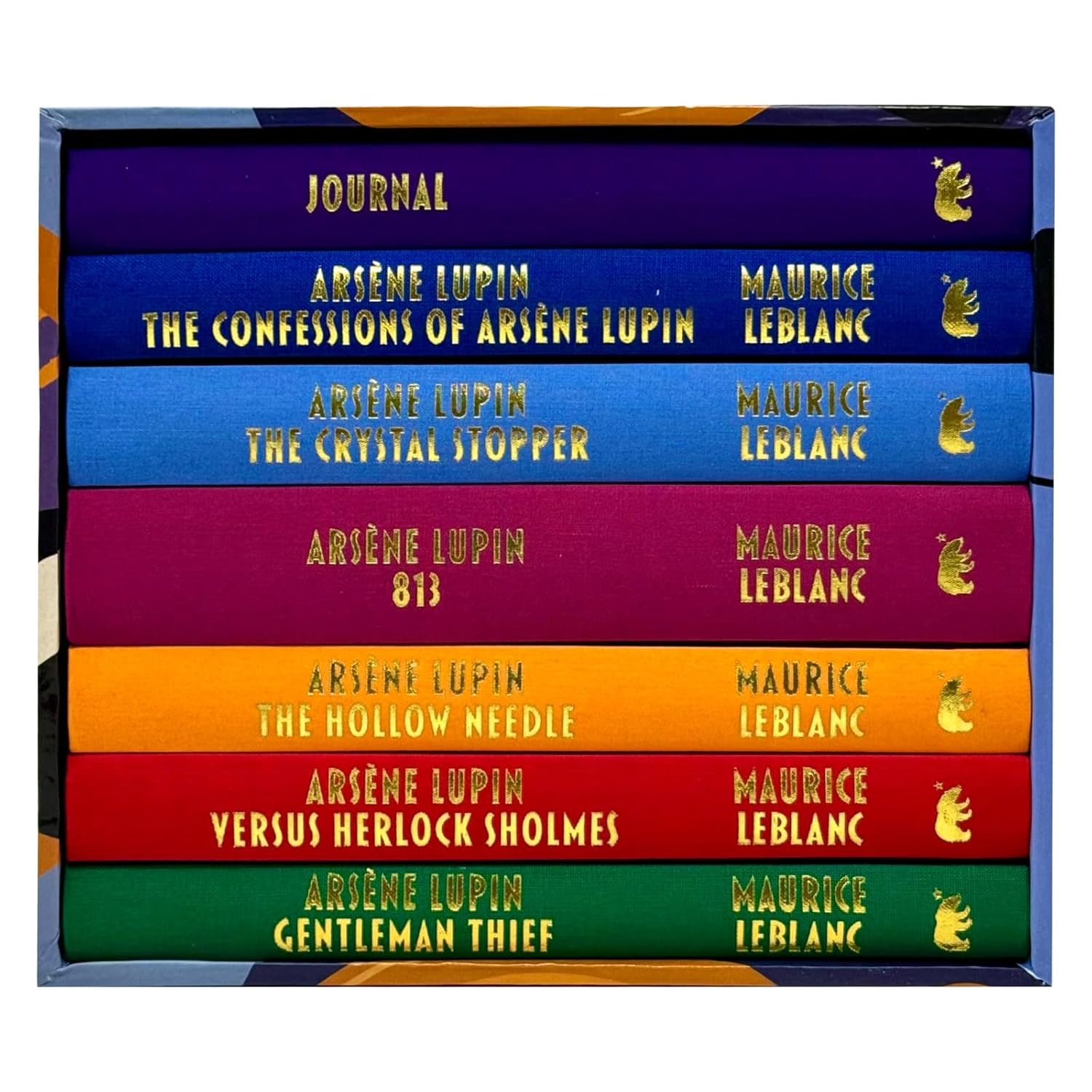 Arsène Lupin 7-book hardback collection by Maurice Leblanc showing all titles in the set