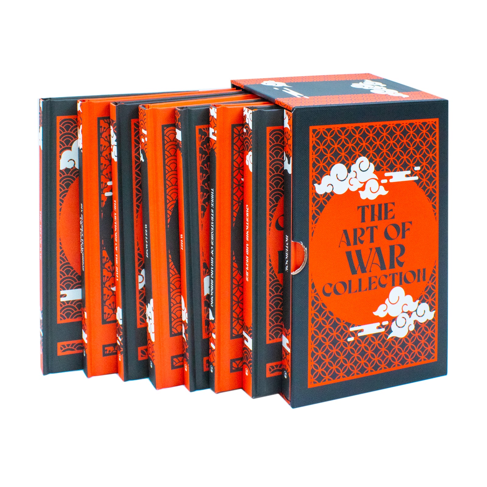 Hardback box set of The Complete Art of War 8 Books Collection showing all eight volume spines