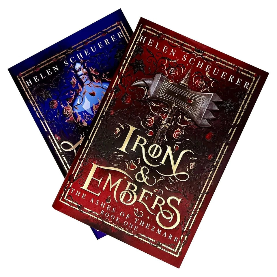 Iron & Embers by Helen Scheuerer paperback cover - The Ashes of Thezmarr book 1 fantasy romance