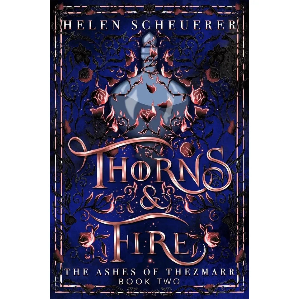 The Ashes of Thezmarr 2 Books Collection Set spines - Iron & Embers and Thorns & Fire paperback set