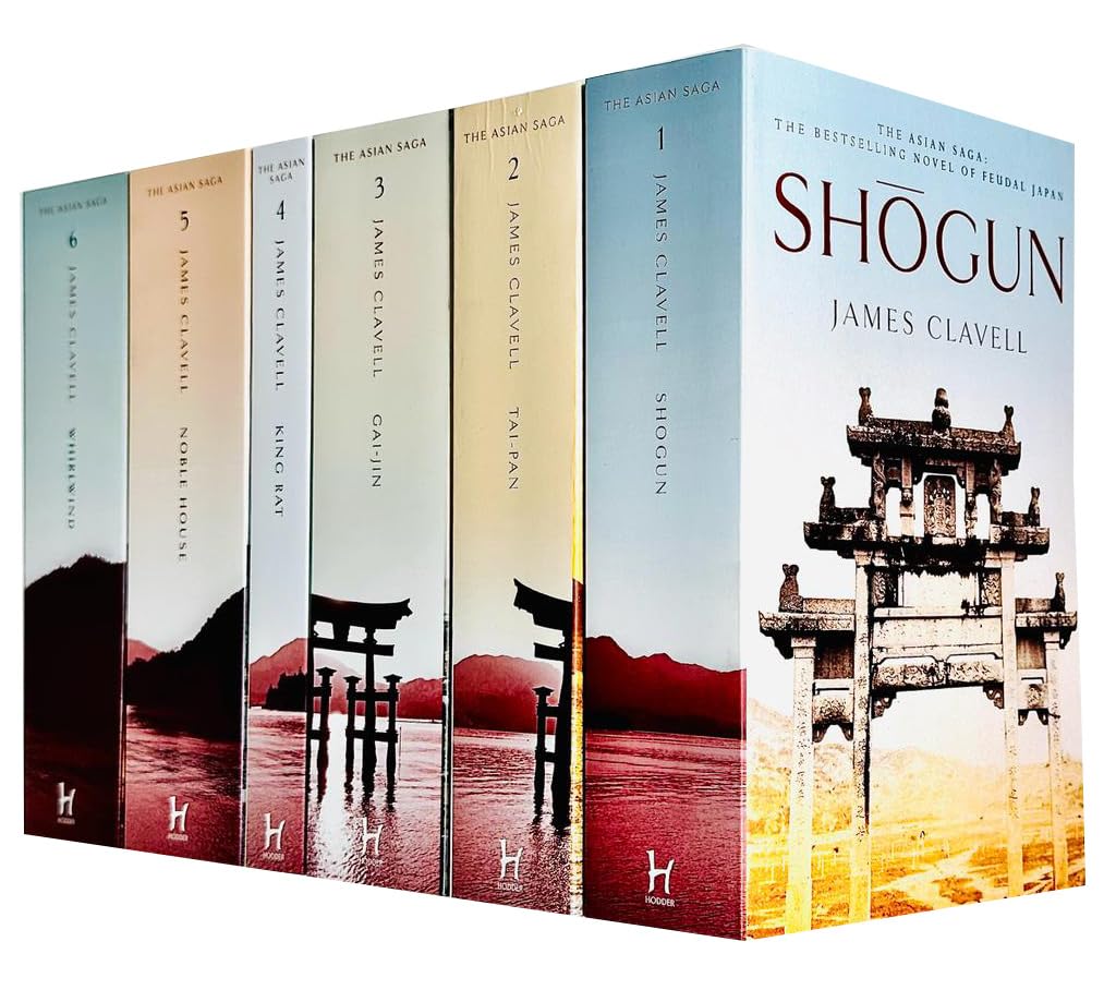 Asian Saga 6 Books Collection Set by James Clavell - Shogun, Tai-Pan, Gai-Jin, King Rat, Noble House, Whirlwind - Paperback