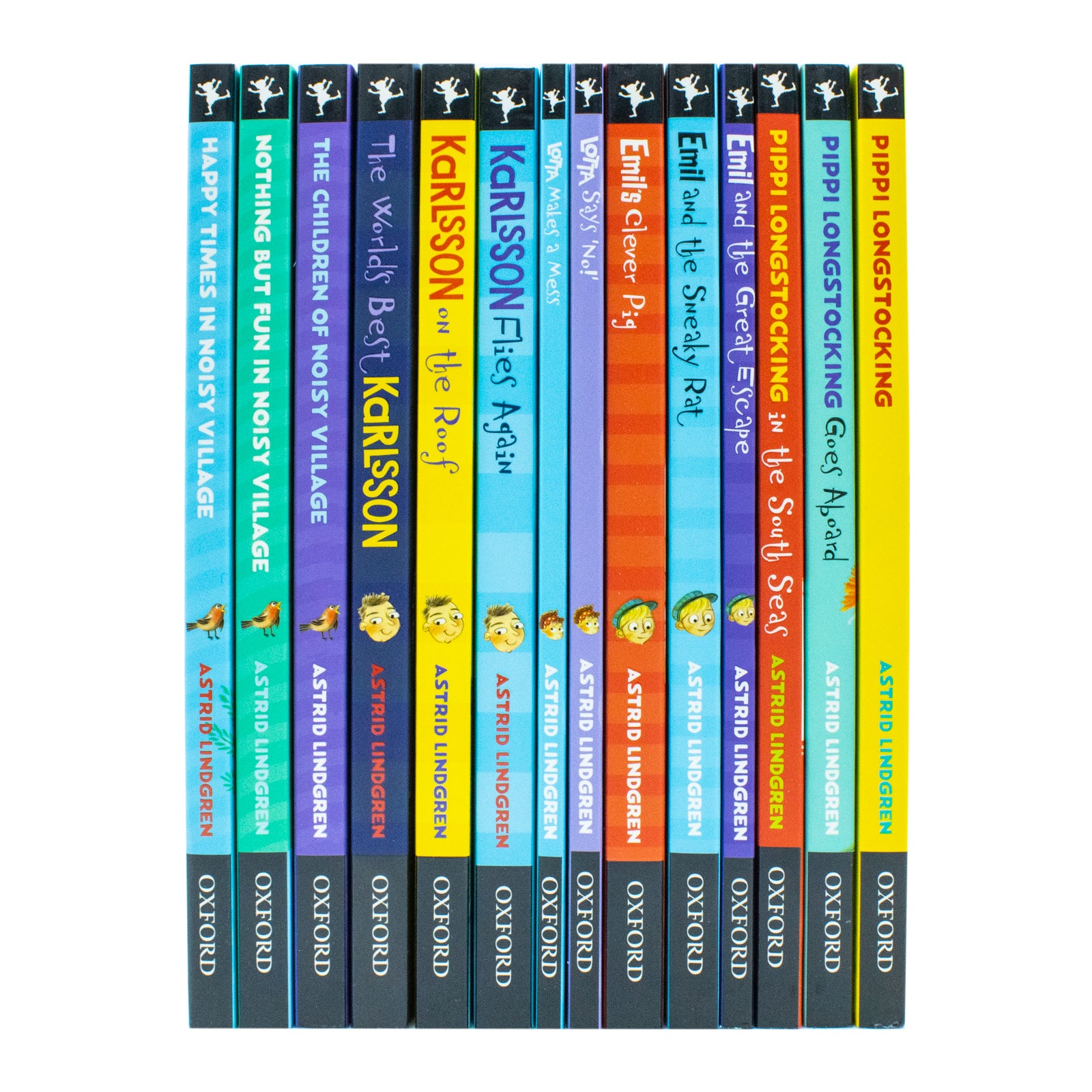 Astrid Lindgren Childrens Book Collection - 14 paperback books including Noisy Village and Lotta stories