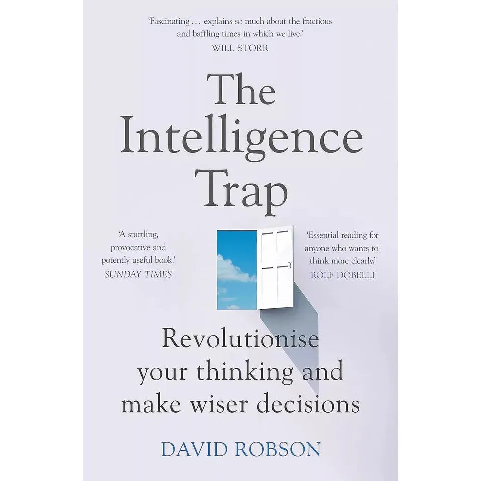 David Robson The Intelligence Trap paperback book cover