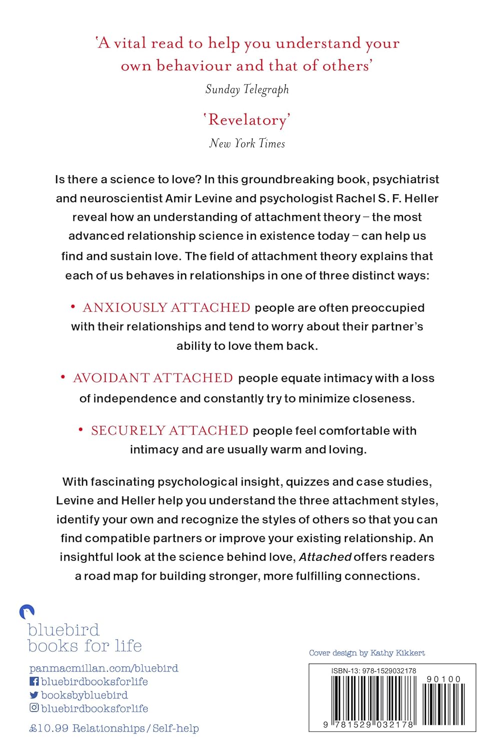 Attached: Are You Anxious, Avoidant or Secure? paperback edition by Amir Levine and Rachel Heller
