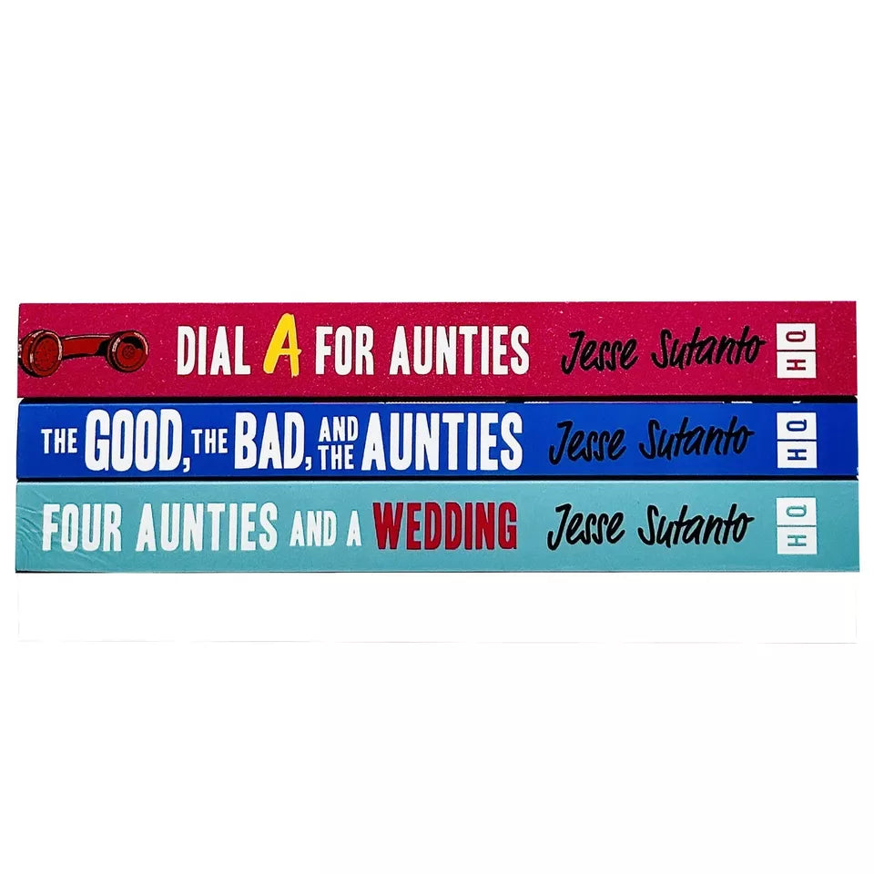 Aunties Series 3 Books Collection Set by Jesse Q. Sutanto - Paperback set back cover detail