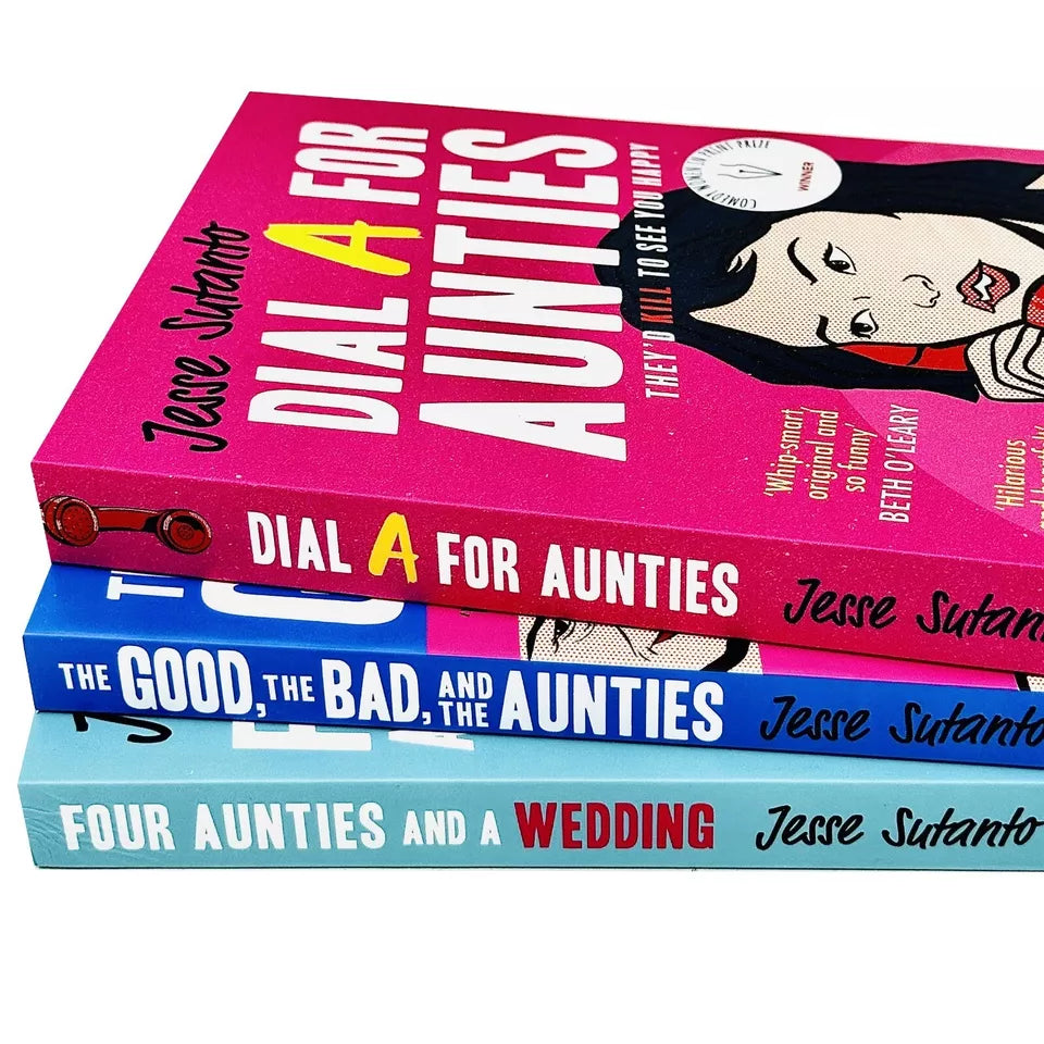 Aunties Series 3 Books Collection Set by Jesse Q. Sutanto - Paperback covers including The Good the Bad and the Aunties