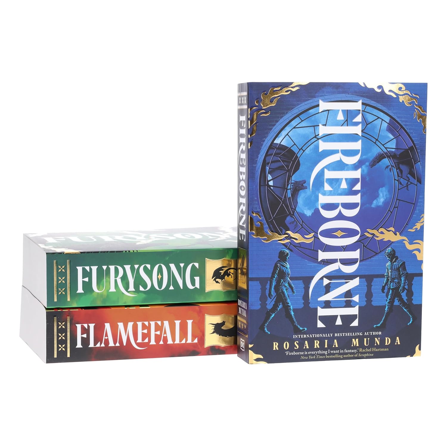 The Aurelian Cycle 3 book collection set by Rosaria Munda, paperback edition, dragon fantasy for teens