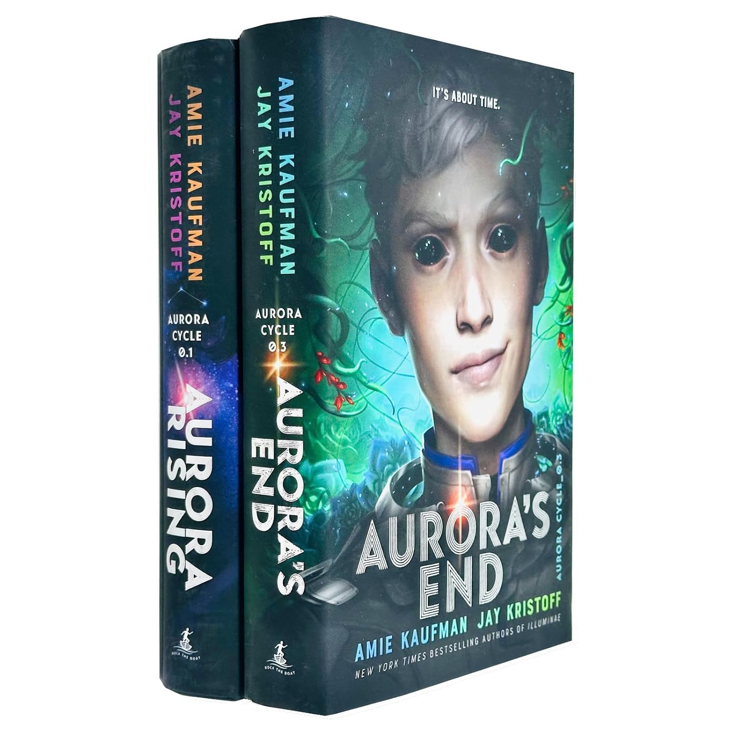 The Aurora Cycle 2 Books Collection Set stacked - Amie Kaufman and Jay Kristoff young adult paperback sci-fi books