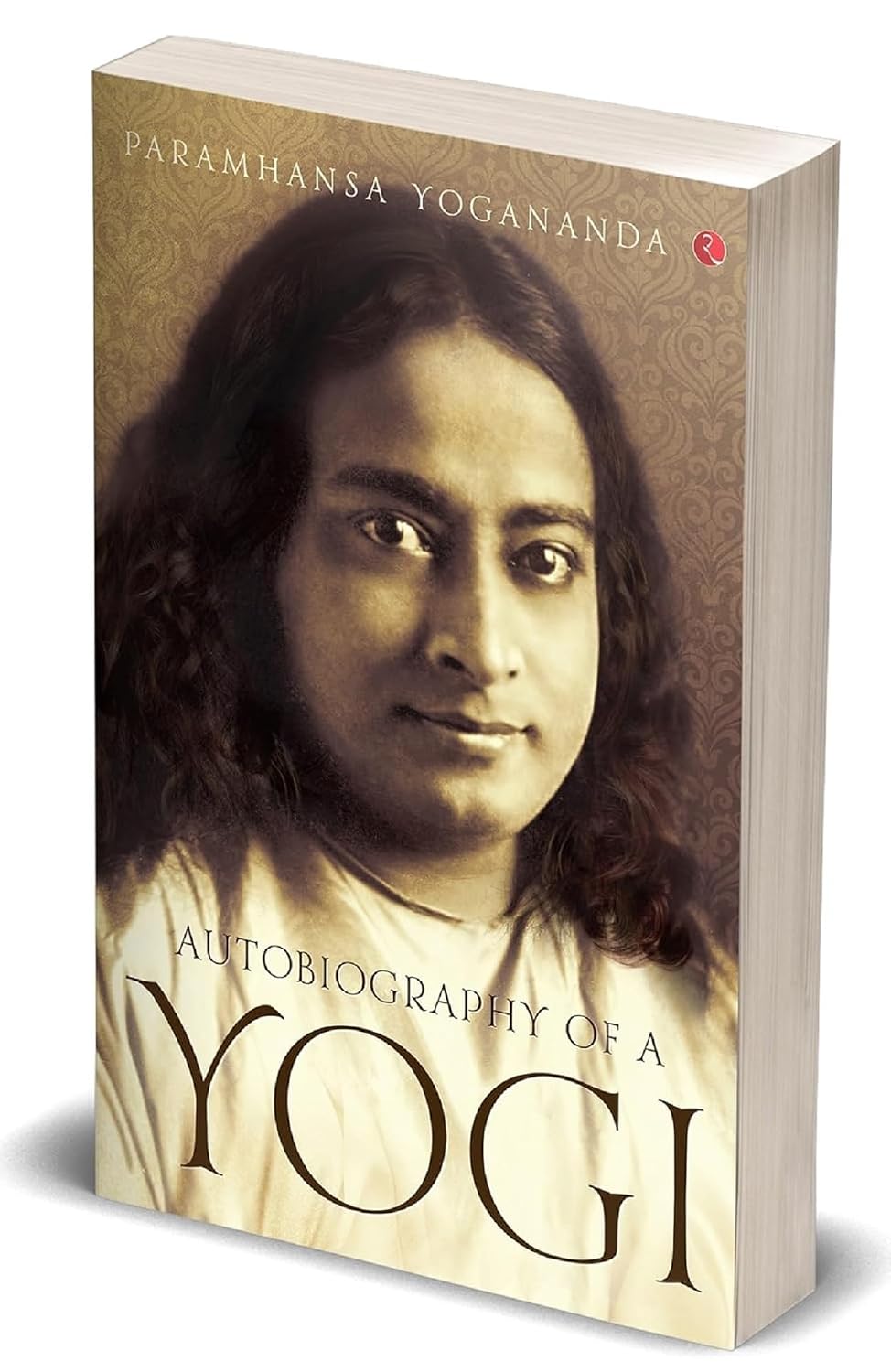 Autobiography of a Yogi by Paramahansa Yogananda paperback spine and cover detail