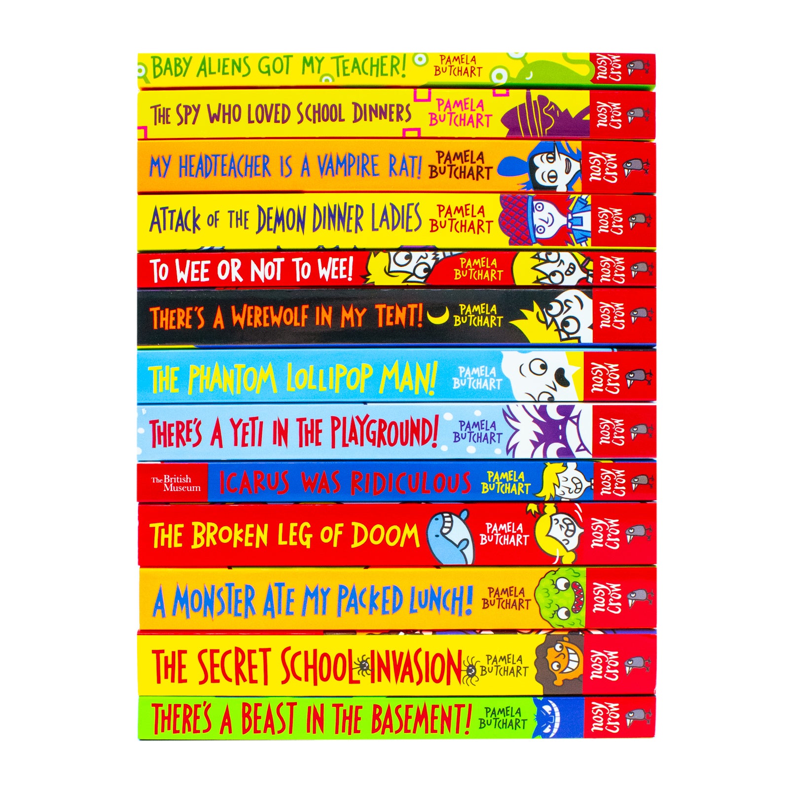 Baby Aliens 13 Books Collection Set by Pamela Butchart - paperback covers including Icarus Was Ridiculous and Attack of the Demon Dinner Ladies - Ages 7-9