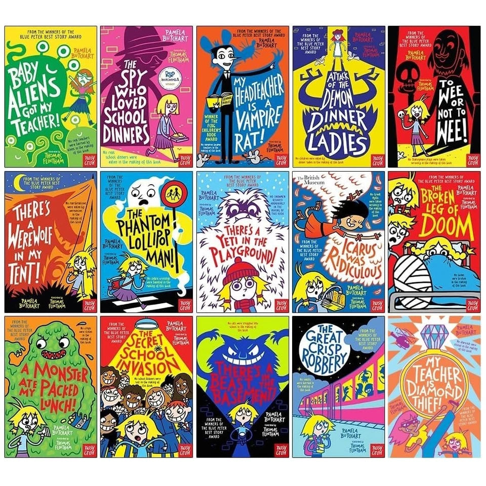 Baby Aliens (Izzy and Friends) 15 Books Collection Set by Pamela Butchart - Paperback books stacked showing spines