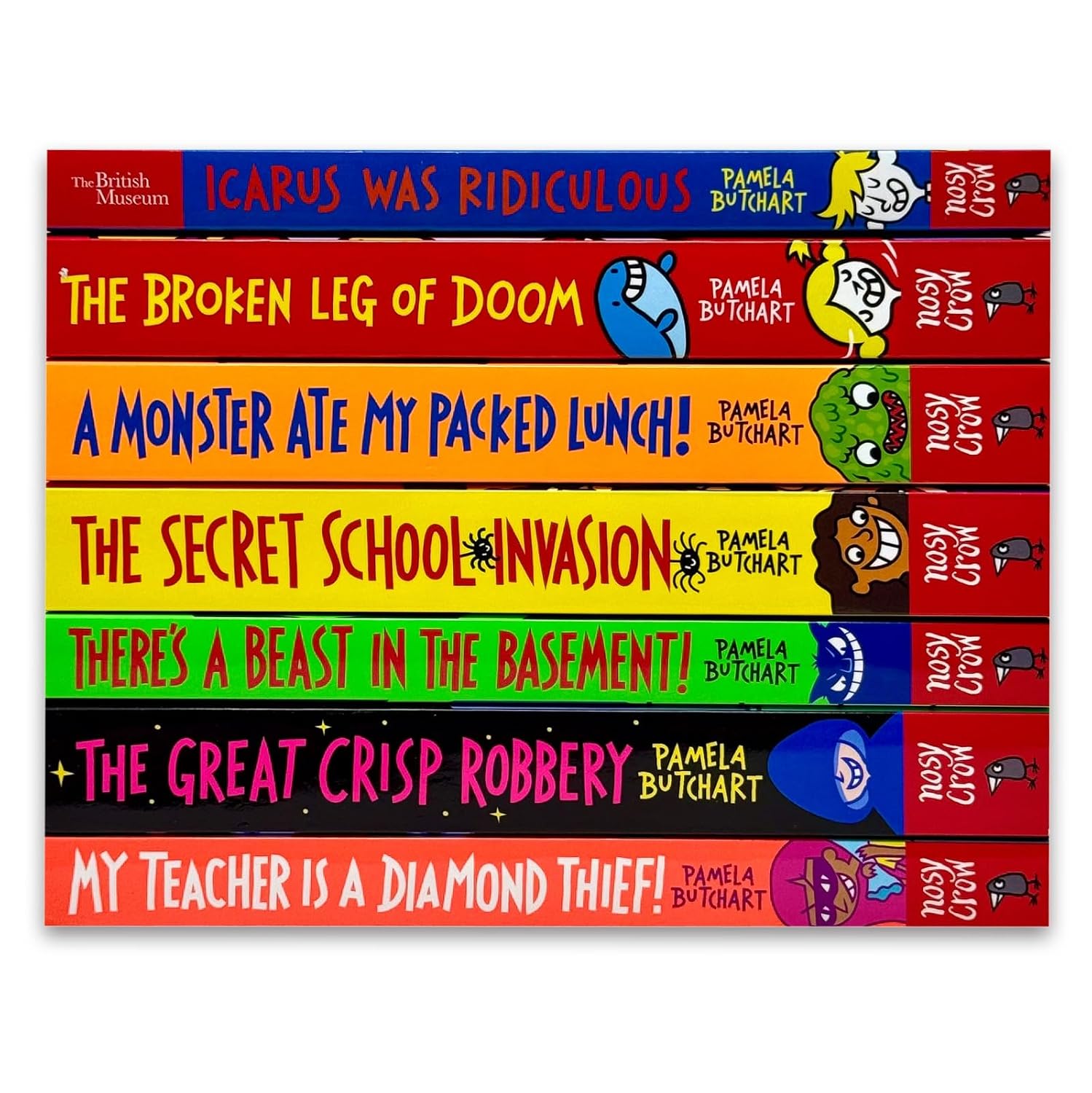 Baby Aliens Izzy and Friends 7 book paperback set by Pamela Butchart, individual book covers ages 7-9