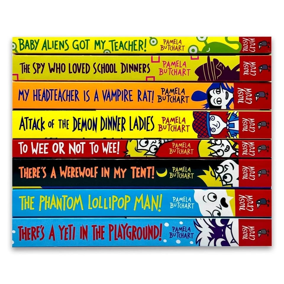 Baby Aliens Izzy and Friends paperback collection showing all 8 individual book titles by Pamela Butchart