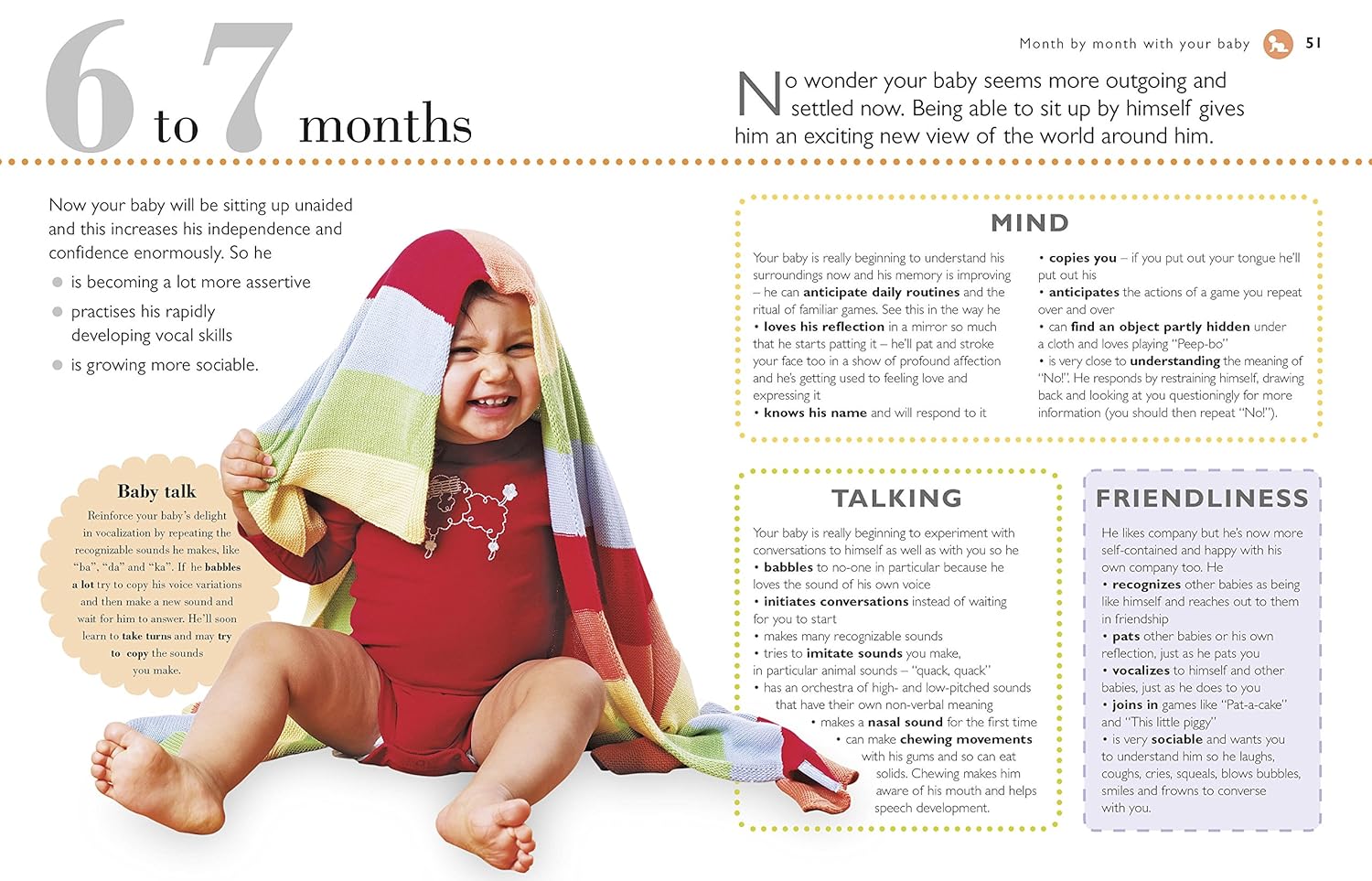 Baby's First Skills by Dr Miriam Stoppard - paperback back cover showing Golden Hour of Play details
