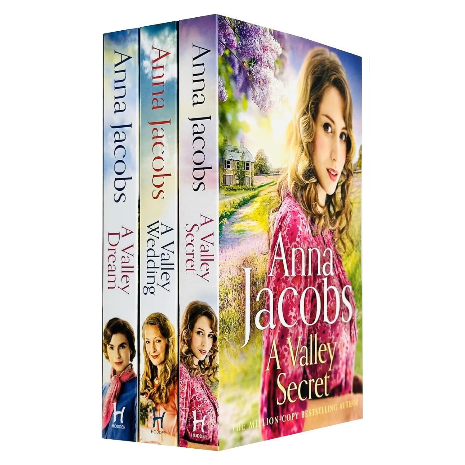 Backshaw Moss Series by Anna Jacobs 3 Books Collection Set paperback cover - A Valley Dream, A Valley Secret, A Valley Wedding