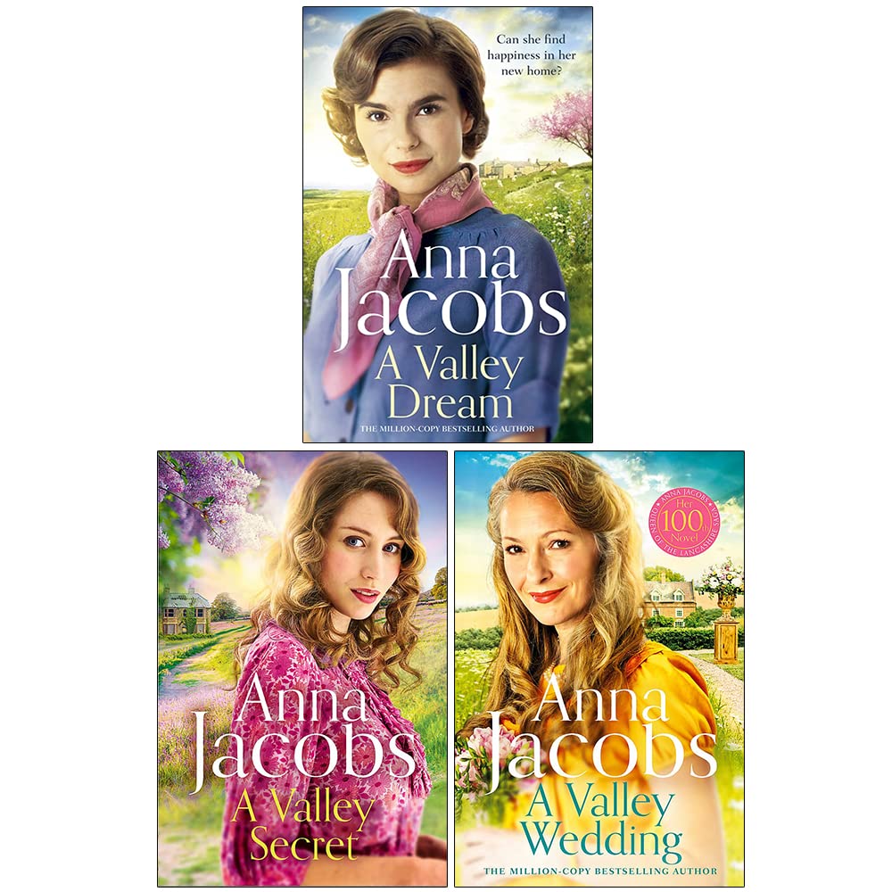 Backshaw Moss Series by Anna Jacobs paperback 3 book collection set stacked - Lancashire family saga