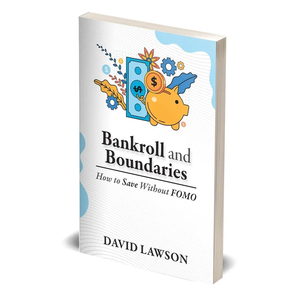 Bankroll and Boundaries by David Lawson paperback book, back cover with blurb