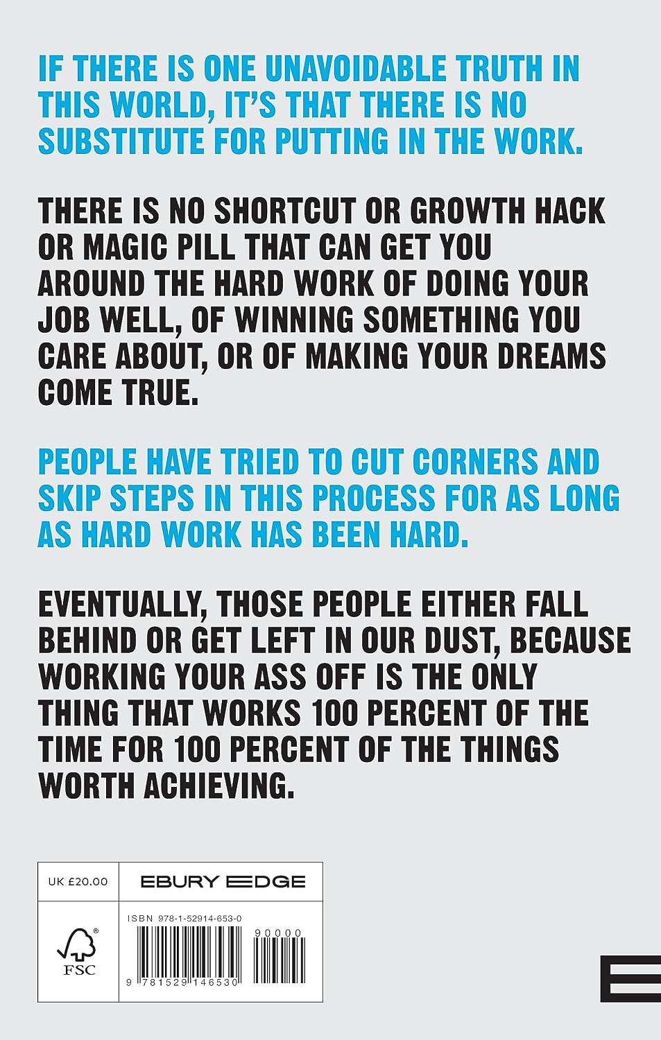 Be Useful: Seven Tools for Life by Arnold Schwarzenegger - UK hardback edition back cover