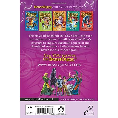 Beast Quest 21: Rashouk the Cave Troll by Adam Blade - Series 4 Book 3 - Ages 7-9 Paperback alternate view