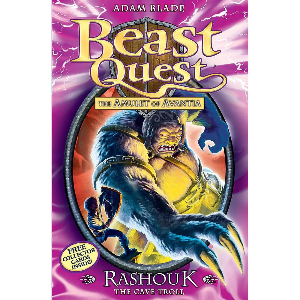 Beast Quest 21: Rashouk the Cave Troll by Adam Blade - Series 4 Book 3 - Ages 7-9 Paperback front cover