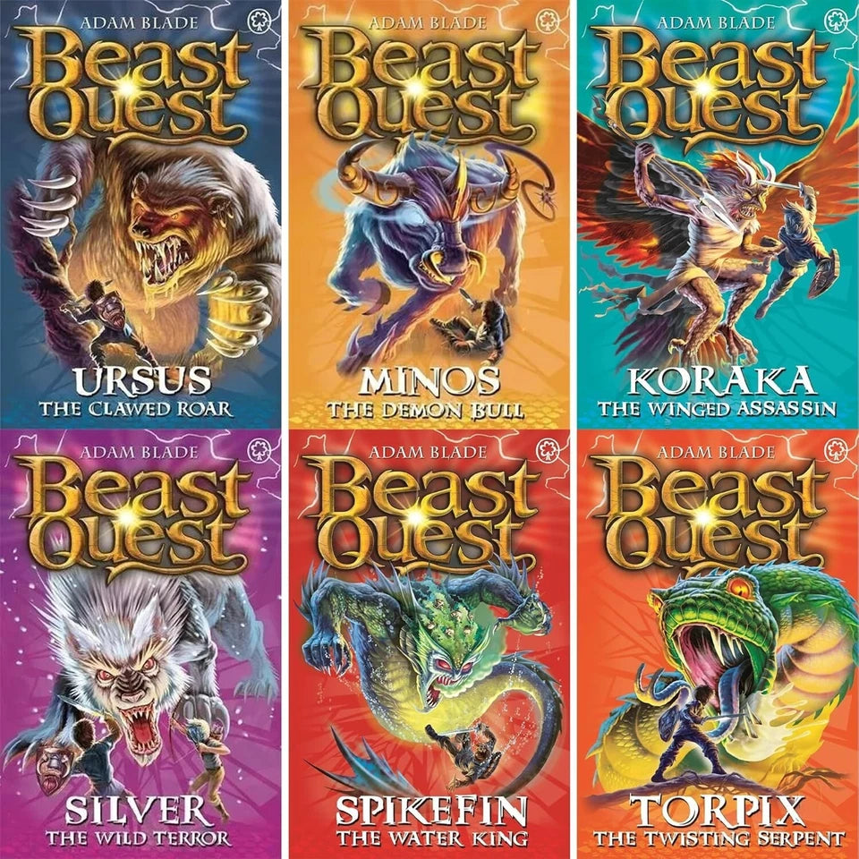 Beast Quest Series 6-10 30 Books Collection Set by Adam Blade - full paperback set covers