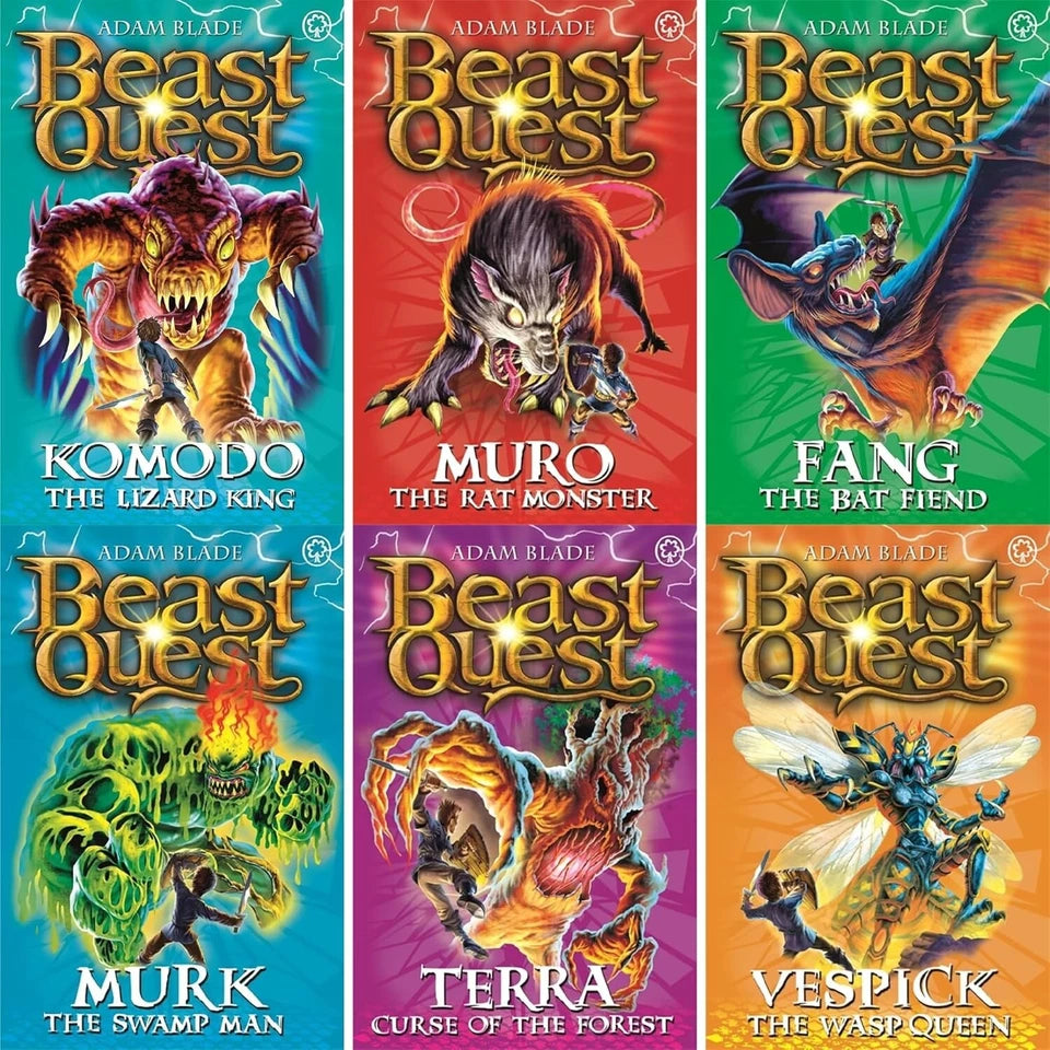 Beast Quest Series 6-10 30 Books Collection Set by Adam Blade - complete boxed paperback set ages 7-9