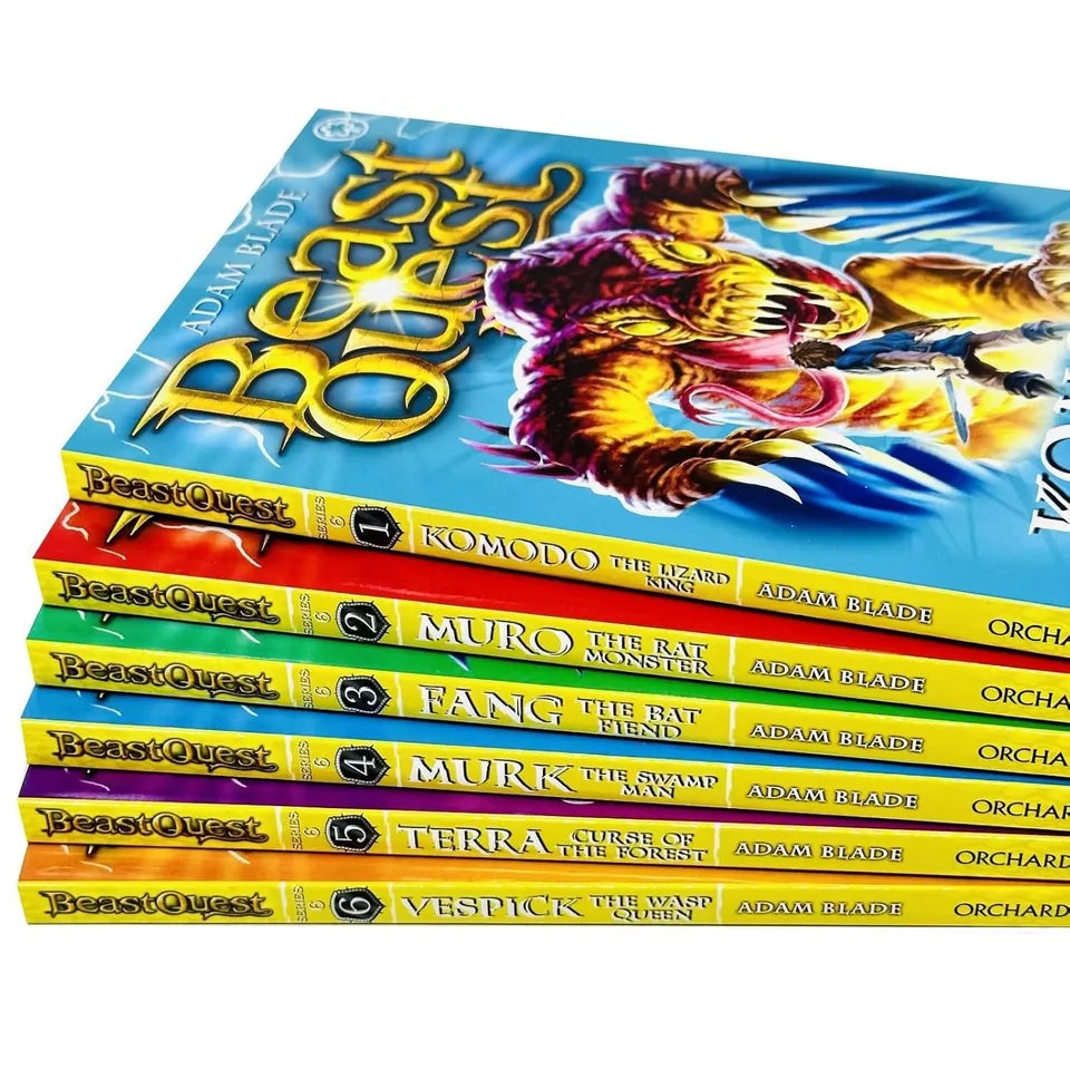 Beast Quest World of Chaos Series 6 Collection Set by Adam Blade - Six Paperback Books for Ages 7-9