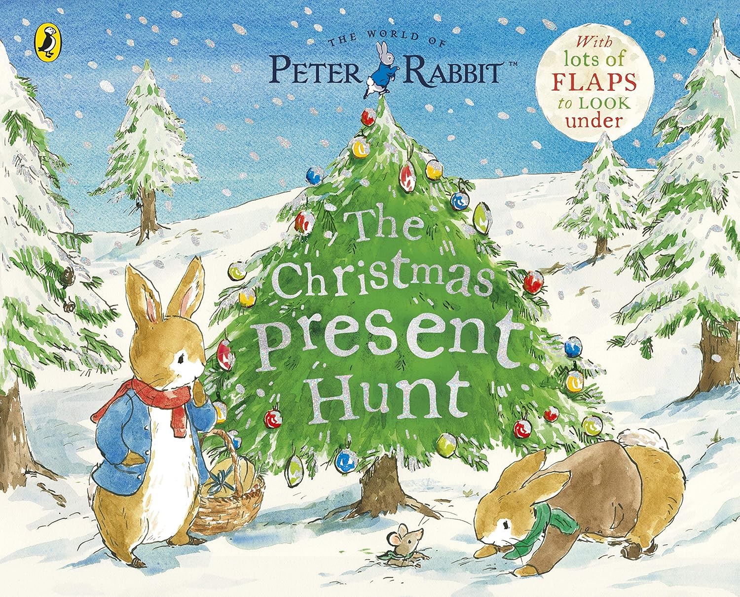 Back cover and full contents of the Beatrix Potter Peter Rabbit Christmas 3 Book Collection Set, mixed format, ages 0-5