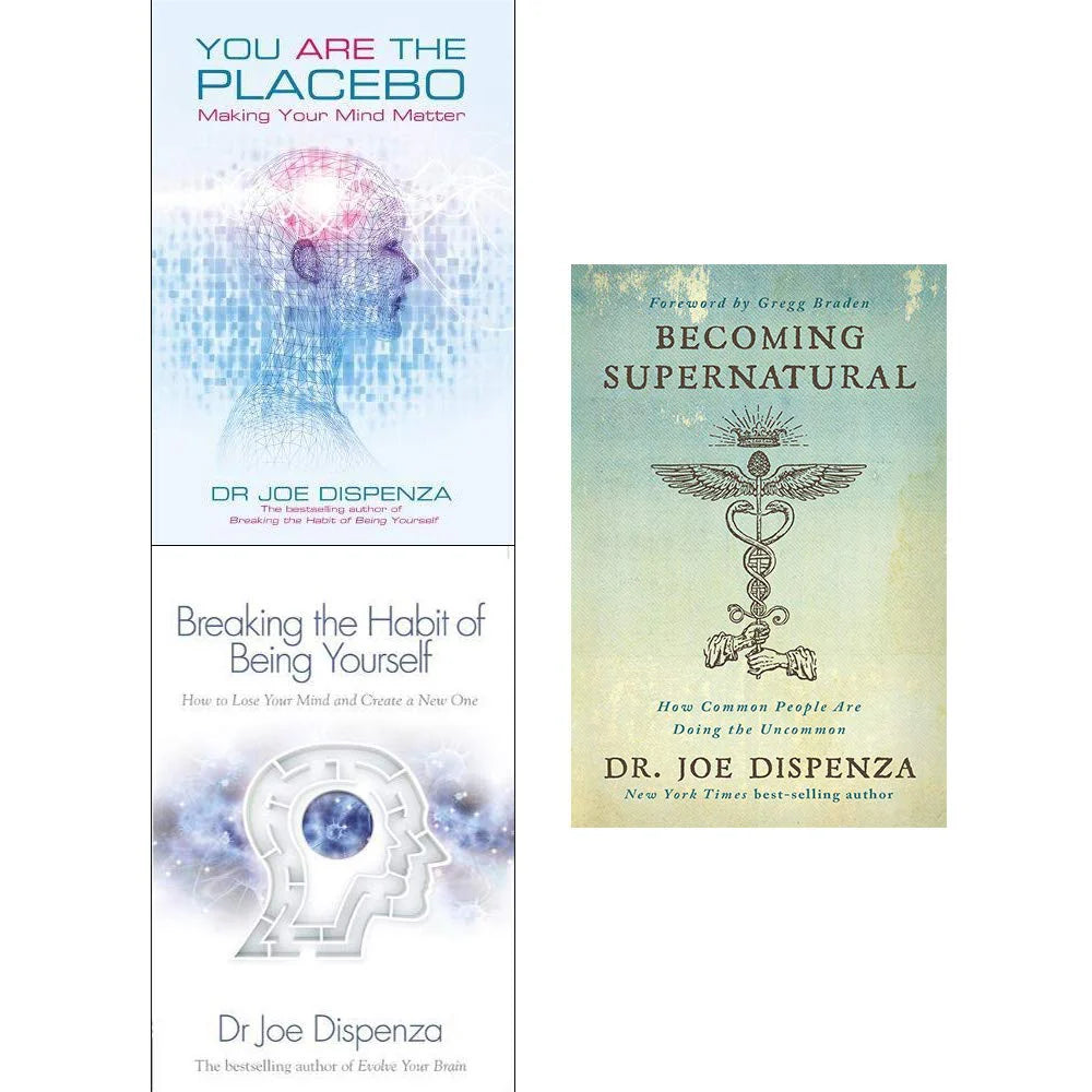 Becoming Supernatural by Joe Dispenza paperback book cover from the 3 books collection set