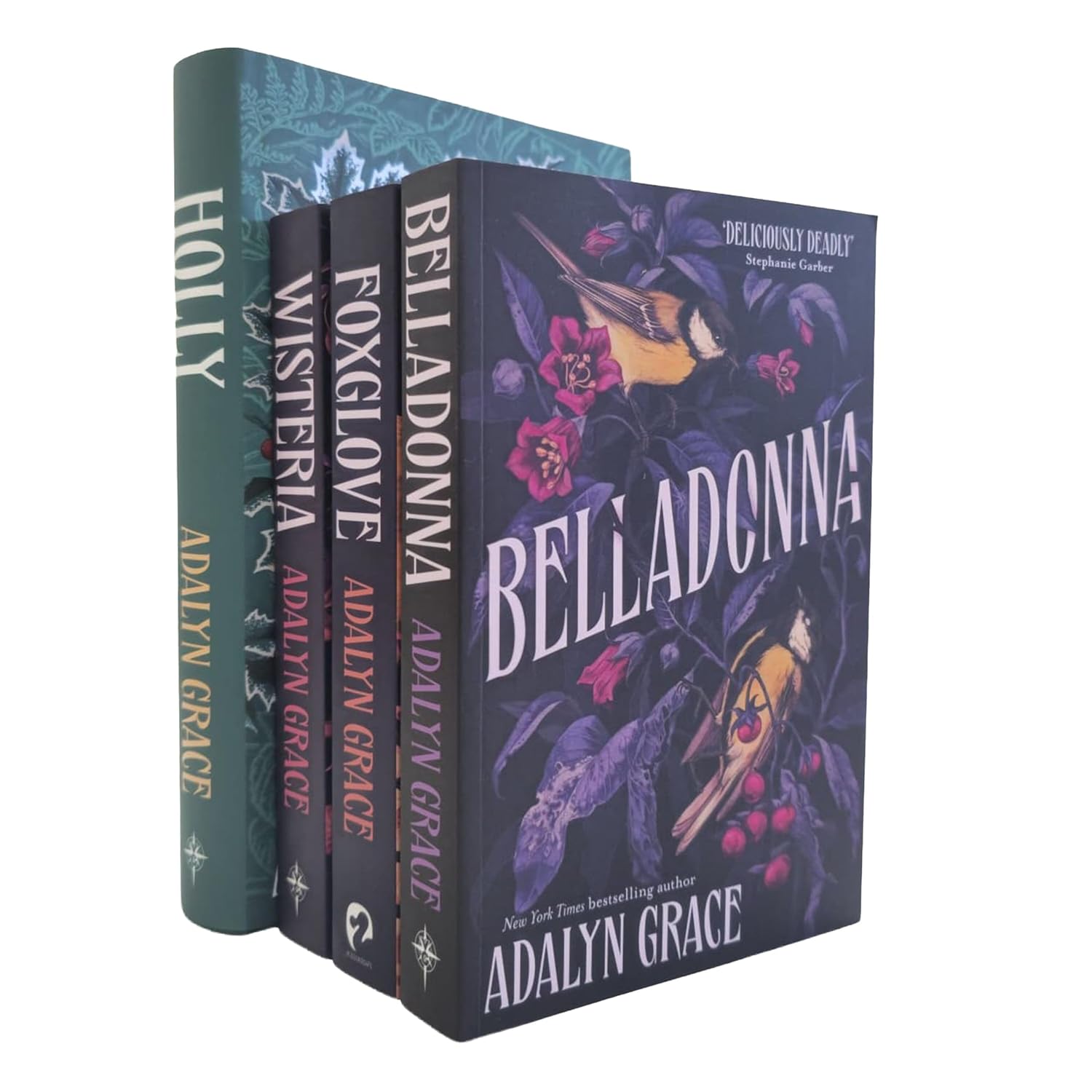 Belladonna Series by Adalyn Grace 4 Books Collection Set - Belladonna, Foxglove, Wisteria and Holly novella - gothic fantasy romance mixed format set