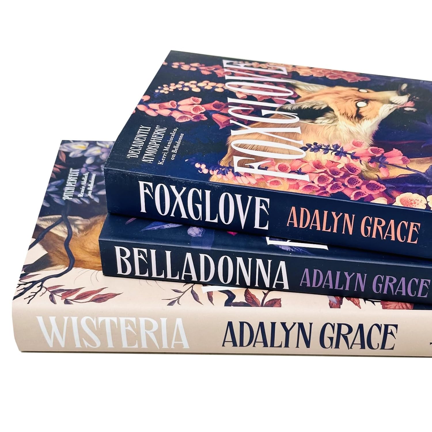 Belladonna series 3 book collection set by Adalyn Grace hardback back cover detail