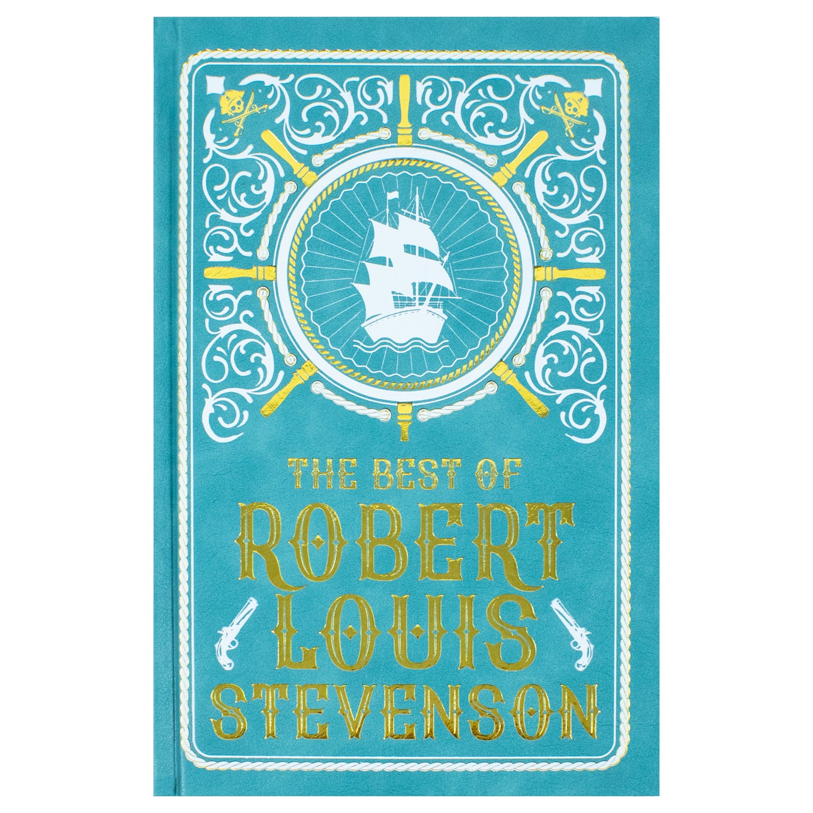 Front cover of The Best of Robert Louis Stevenson deluxe leather-bound hardback edition