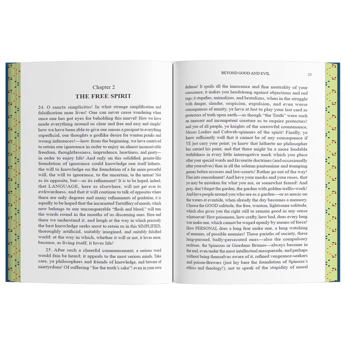 Beyond Good And Evil by Friedrich Nietzsche - Wilco Classics hardback book back cover
