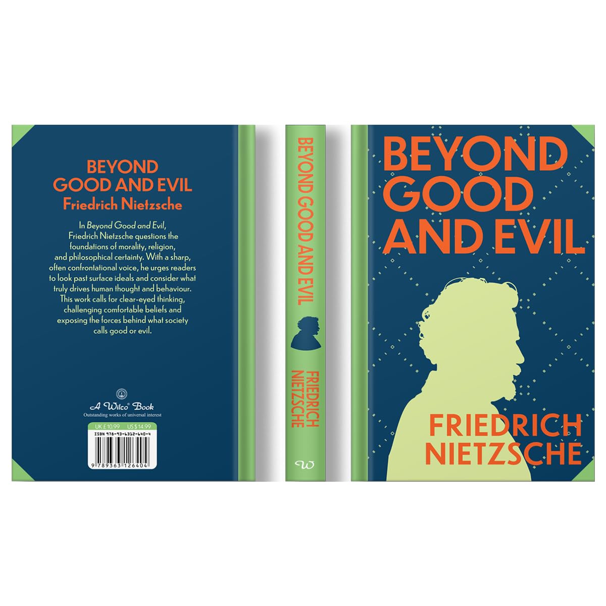Beyond Good And Evil by Friedrich Nietzsche - Wilco Classics hardback open pages